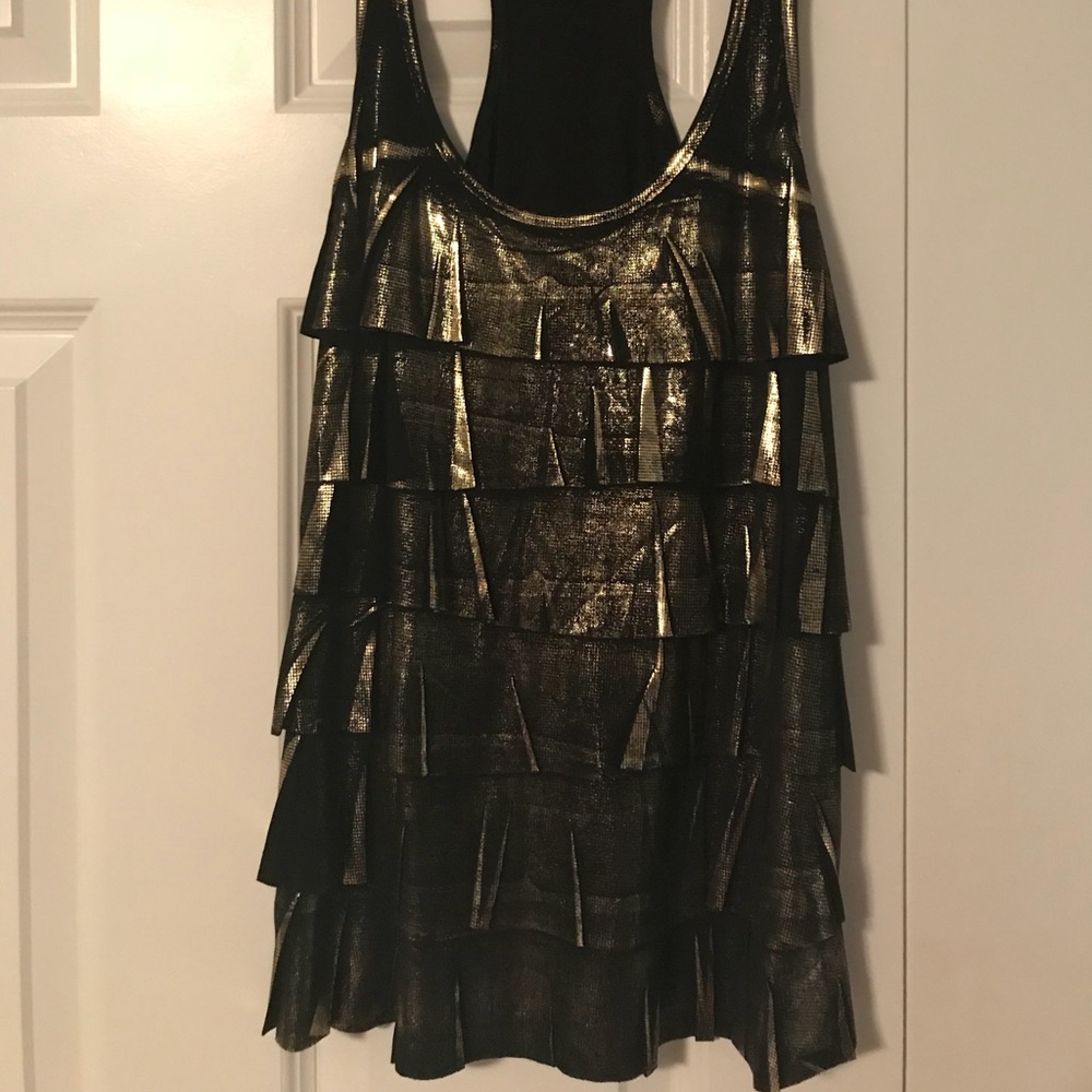 Forever 21 Gold and Black Tank Top